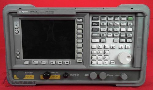 Agilent e4407b -a4h-b74-bac-1dr-1ds-1d6-b72-1d5-b7d-b7e portable spectrum analyz for sale