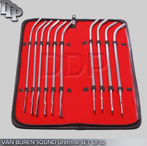 VAN BUREN SOUND Urethral SET of 10 Pcs Surgical Instruments