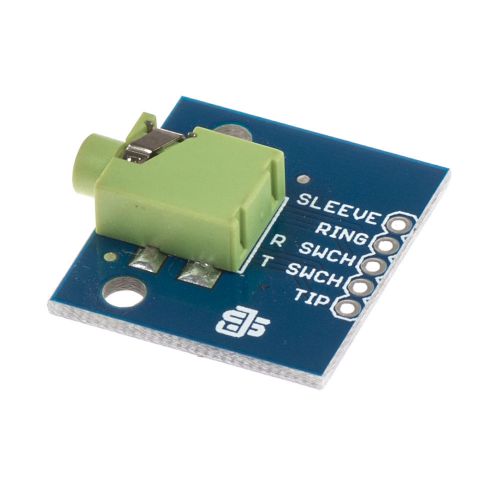 Audio Jack 3.5mm Breakout Board - Green