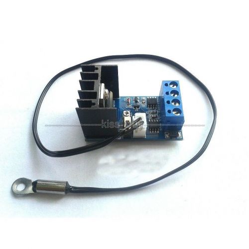 New 12v 1a automatic pc cpu fan temperature control speed controller + sensor for sale