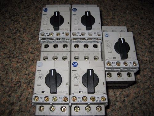 5 Allen Bradley 140M-C2E-B63 /B Motor Protector / Circuit Breakers Used