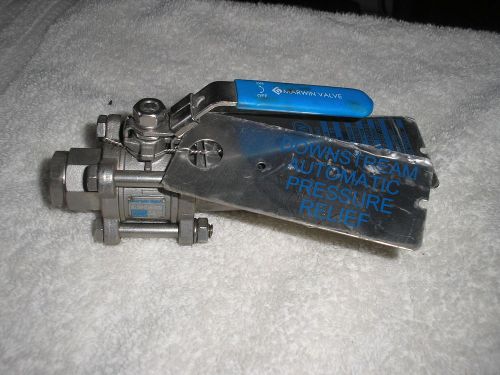 Marwin mv87-55 1/2&#034; cf8m pressure relief valve, new for sale