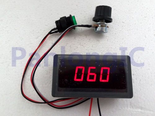 DC 6-30V 12V 24V 8A PWM Motor Speed Controller With Digital Display &amp; Switch