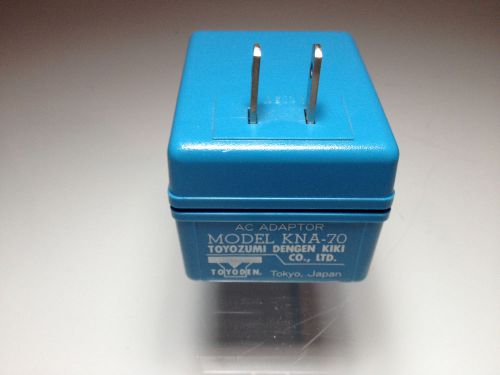 AC Adaptor Transformer Model KNA-70 Toyozumi Dengen Kiki Co Ltd.(115 V into 100)