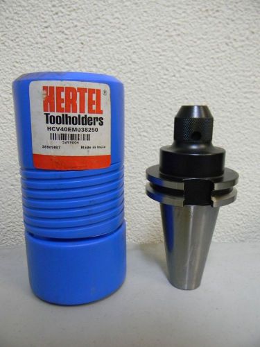 Hertel 3/8&#034; Cat 40 Rotary End Mill Toolholder  HCV40EM038250