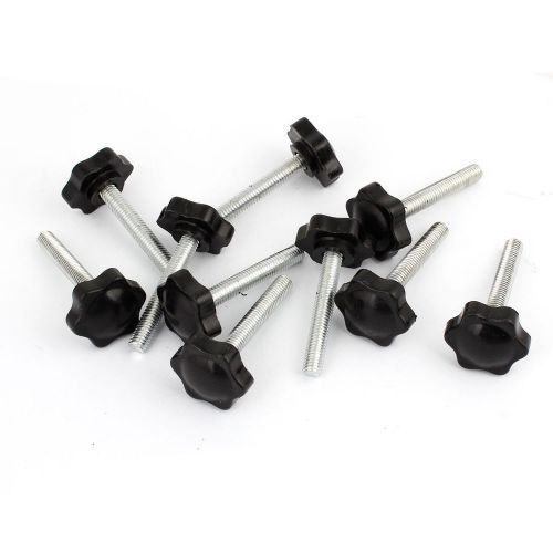 10 pcs m8 x 50mm male thread clamping screw on star knob grip 32mm dia head for sale