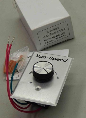 NEW ~ KB Electronics  KBWC-15  KBWC-15K  Solid State Motor Speed Control  120Vac