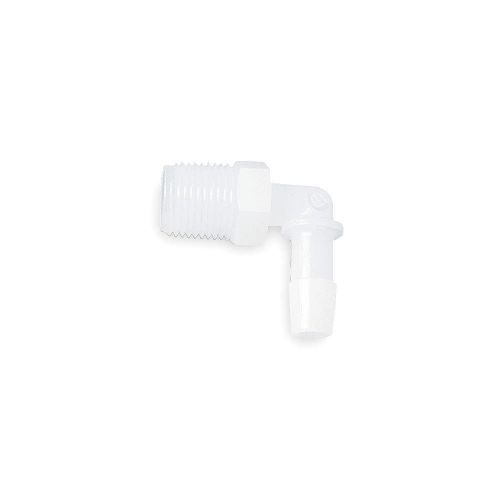 Eldon james l8-6wp elbow, 90d, 3/8 x 1/2 in, polypropylene, pk10, 1zkr5 for sale