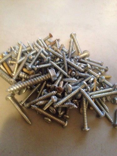 Misc CAD PHILLIPS  FLAT, PAN, HEX HEAD SHEET METAL SCREWS 100 pieces APPROX