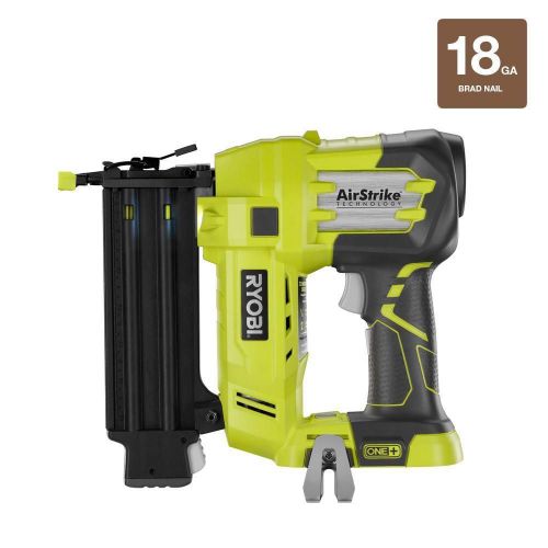 Ryobi 18-volt one+ airstrike 18ga cordless brad nailer tool only air nails new for sale