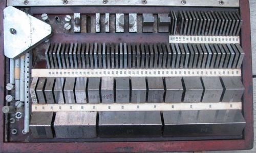 Pratt Whitney Aircraft Vintage Precision Steel Gage Block Set 85 Pieces .05-4.0&#034;