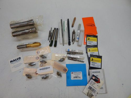 Lot of Tools New Tap Die End Mill Machinist Toolmaker Lathe Mill Tooling
