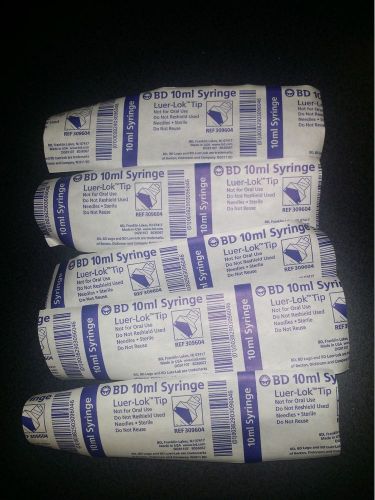 Lot of (147) BD Syringes 10 ml cc Sterile Luer-Lok Tip Sealed New 309604