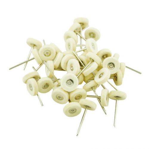 Super 100PCS Wool Polishing Buffing Wheels Brushes Burs For Rotary Tools 2.35mm