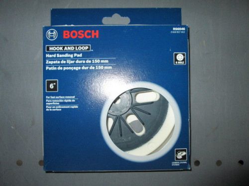 BOSCH RS6046 6&#034; HARD BACKING PAD NEW/UNUSED