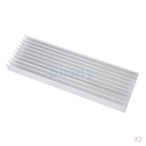 2x Aluminum Heatsink Cooling Coolers for 5 x 3W or 10 x 1W LED Bulb Lights Lamps