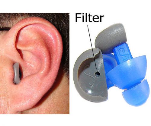 Filtered s plug, 20 db noise reduction earplug, musicians earplug, low profile for sale