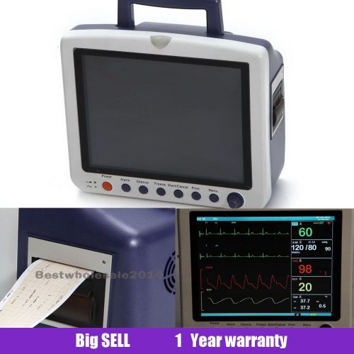 12.1&#034;TEMP RESP PR ECG SPO2 NIBP Patient Monitor Medical Monitor + Printer