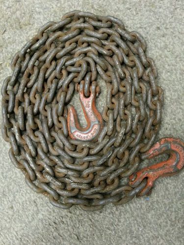 5/16&#034; X 10&#039; alloy g 80 chain sling CM grab hooks tie down truck trucker