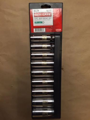 Craftsman Tools 934576 9-PC Deep Socket Set 1/2&#034; Drive 6-PT