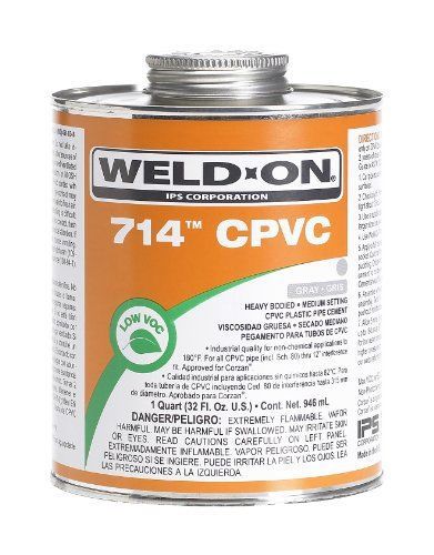 Weld-on 10131 gray 714 heavy-bodied cpvc professional industrial-grade cement  m for sale