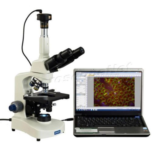 Oil condenser &amp;100x obj. compound siedentopf trinocular microscope+9mp camera for sale