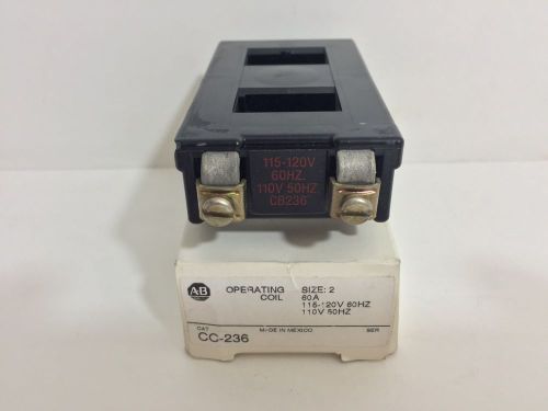 NEW! ALLEN-BRADLEY SIZE 2 COIL CC-236 110/115-120 VOLT 50/60 HZ