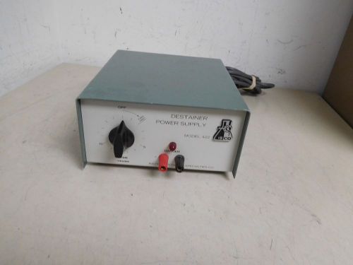 ISCO Destainter Power Supply Model 422 Volts 117 SAmps 0.8 Hz 60 Fuse 1.50