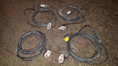 Lot of 4 Whelen Vertex LED Hideaways HAWs LAWs 12V