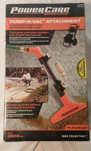 Power Care Pump-N-Vac pressure washer attachment wet vac