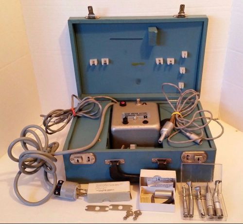 Kerr Electro-Torque Dentist Motor Model ATM B &amp; Kerr Handpieces W/ Case &amp; Extras