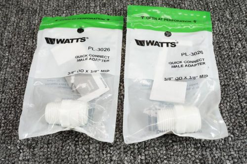 2 watts quick connector male adapter pl-3026 3/8&#034; x 3/8&#034; for sale