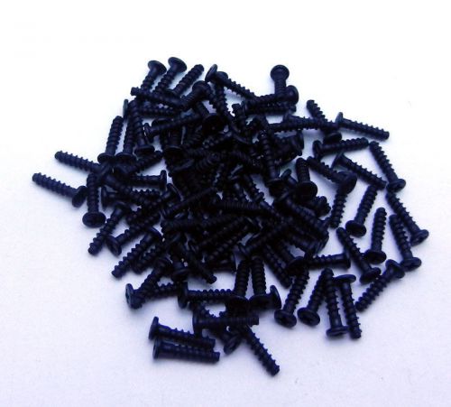 Free HOT 100pcs M1.7 x 7mm Screw self-tapping screw Cross Head Screw  Black DIY