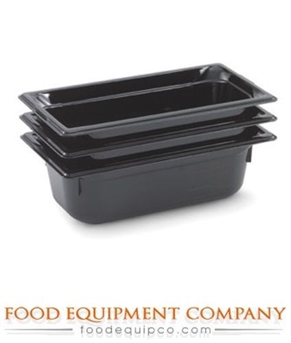 Vollrath 8042420 Super Pan® Plastic Pans Low Temperature Black  - Case of 6