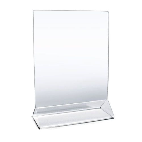 New star foodservice 23008 acrylic table menu card holder, 5 by 7-inch, clear, for sale