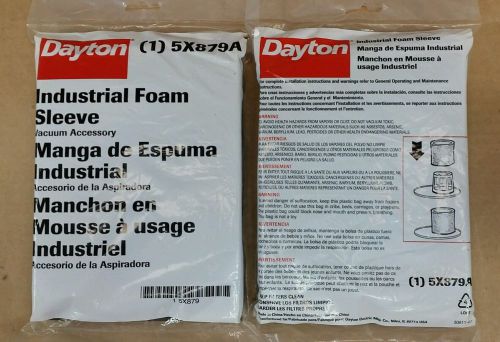 NEW LOT OF 2 DAYTON 5X879A FOAM FILTERS