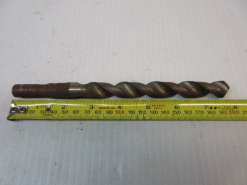 39/64&#034; Twist Drill Bit HSS 4-1/2&#034; FL 7-3/4&#034; OAL 1/2&#034; Straight Shank Good