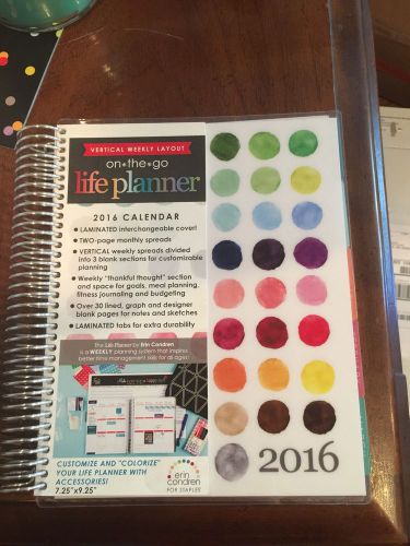 Erin Condren 2016 On*the*go Life Planner