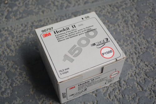 3M 3&#039;&#039; Hookit II 00707 P1500 Grit 50 Discs