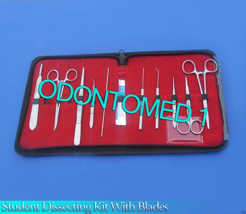 SET OF 10 PC STUDENT DISSECTING DISSECTION MEDICAL INSTRUMENTS KIT +5 BLADES #22