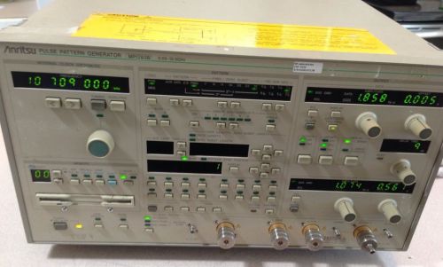 Anritsu MP1763B 0.05-12.5GHZ Pulse Pattern Generator option 1