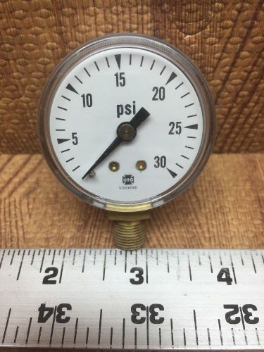 1.5&#034; 0-30 PSI Utility Gauge 1/8&#034; Bottom Connection U.S. Gauge 0-30# 1 1/2&#034;