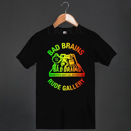Bad Brains Bad Brains Lighting T-Shirt Hardcore System Rock Band Toxicity S-3XL