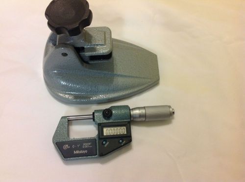 Mitutoyo 156-101 micrometer stand  mitutoyo 293-369 0-1&#034; .00005&#034;. 0.001 mm for sale