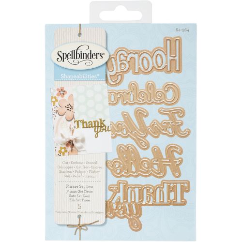 Spellbinders Shapeabilities Dies-Phrase Set 2