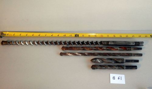 Lot of 5 Used  Masonry Rotary Hammer Drill bit B61