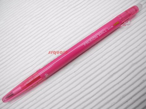 2 x Pilot FriXion Ball Slim 0.38mm Erasable Rollerball Gel Ink Pen, Rose Pink