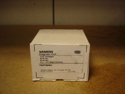 *NIB* Siemens 24V Magnetic Coil 75D70646J *NIB*