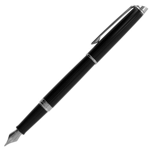 Waterman Hemisphere Essential Matte Black Chrome Trim Medium Point Fountain Pen