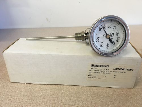 Weston Solar Multi Angle Adjustable 3&#034; Diameter 50-500F 6&#034;UOM Thermometer NIB!